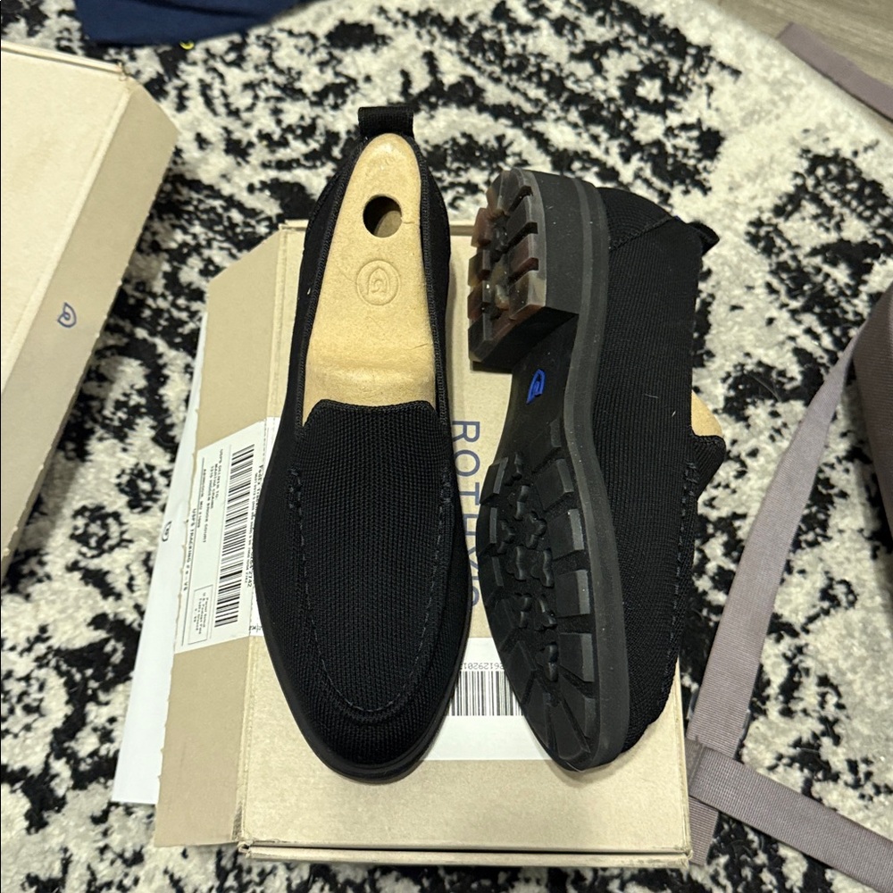 Rothy's Black Knit Penny Loafers - Picture 3 of 5
